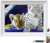 Artstudioclub®  Diamond painting volwassenen 20*25cm  tijger
