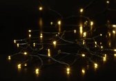 Sygonix Lichtketting met batterijen Kerstboom Binnen/buiten werkt op batterijen Aantal lampen 100 SMD LED Warmwit Verlichte lengte: 9.9 m Instelbare lichtmodus
