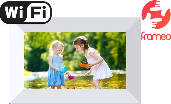 Denver PFF-726 - Digitale Fotolijst - Fotokader - 7 inch - IPS touchscreen - 16GB - met Frameo software - Wit