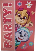Paw Patrol uitnodiging kaarten meisjes - Roze / Multicolor - Karton / Papier - 10 x 15 cm - Set van 5