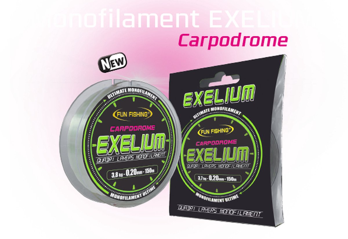 Fun Fishing Nylon Exelium Carpodrome (150m ) - Maat : 0.30mm - 7.9 Kg