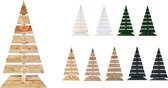 Floranica® Houten kerstboom | Kleur Natuurlijk | Larikshout | Hoogte 92 cm | Voetwijdte 45 cm | Mooie kerstversiering | Modern ontwerp | Kerstcadeau