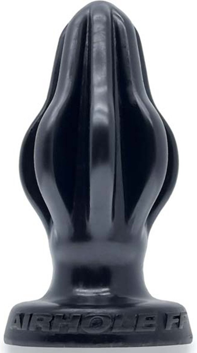 Oxballs siliconen airhole - 3 finned - large - buttplug - zwart