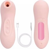 Vibrator - Krachtige Klit Zuiger - Clitoris Stimulator voor Vrouwen - Licht Roze