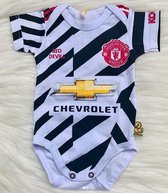 Limited Edition Manchester United 2nd jersey soccer baby romper 100% cotton
