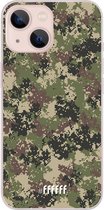 6F hoesje - geschikt voor iPhone 13 Mini -  Transparant TPU Case - Digital Camouflage #ffffff