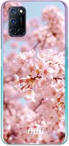 6F hoesje - geschikt voor OPPO A52 -  Transparant TPU Case - Cherry Blossom #ffffff