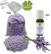 Zelf wasmiddel maken +825 wasbeurten| Lavendel zeepvlokken 750g |  Essentiële Lavendel  Olie 10ml