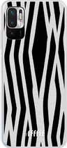 6F hoesje - geschikt voor Xiaomi Redmi Note 10 5G -  Transparant TPU Case - Zebra Print #ffffff