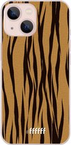 6F hoesje - geschikt voor iPhone 13 Mini -  Transparant TPU Case - Tiger Print #ffffff