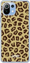 6F hoesje - geschikt voor Xiaomi Mi 11 Lite -  Transparant TPU Case - Jaguar Print #ffffff