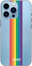 6F hoesje - geschikt voor iPhone 13 Pro Max - Transparant TPU Case - #LGBT - Vertical #ffffff