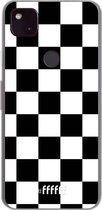 6F hoesje - geschikt voor Google Pixel 4a 5G -  Transparant TPU Case - Checkered Chique #ffffff