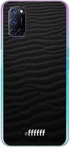 6F hoesje - geschikt voor OPPO A92 -  Transparant TPU Case - Black Beach #ffffff