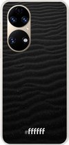 6F hoesje - geschikt voor Huawei P50 -  Transparant TPU Case - Black Beach #ffffff