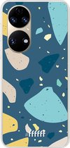 6F hoesje - geschikt voor Huawei P50 -  Transparant TPU Case - Terrazzo N°7 #ffffff