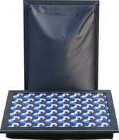 XL Laptray - Laptoptafel - Schootkussen - Extra Groot - Arte Geo Azul - 50x37x9 cm