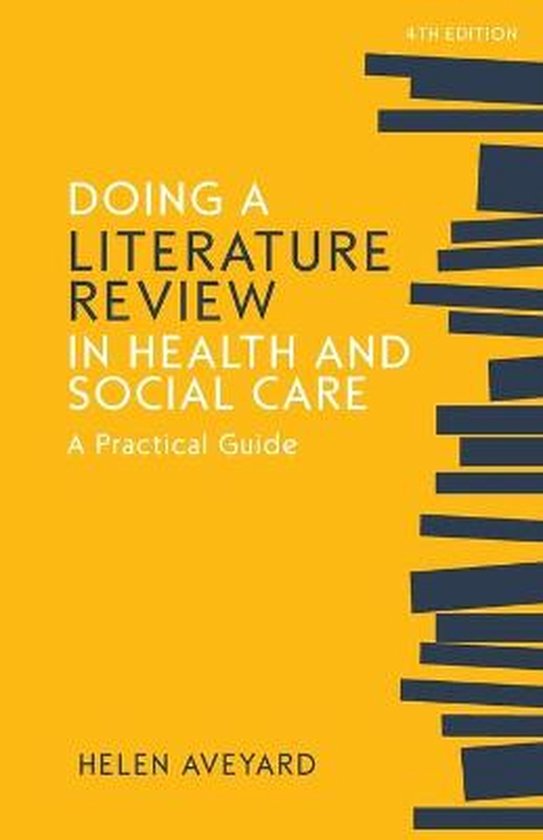 doing a literature review in health and social care 3rd edition