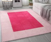 Vloerkleed - Speelmat voor baby/peuters XL - Eva foam + zachte tapijtlaag| Rose