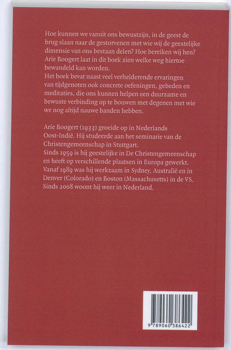Met de doden leven - back cover