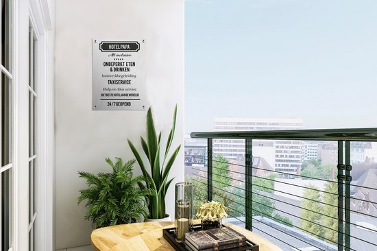 Décoration de Jardin Cadeau Vaderdag - Papa - Dire - 30x40 cm - Toile de jardin