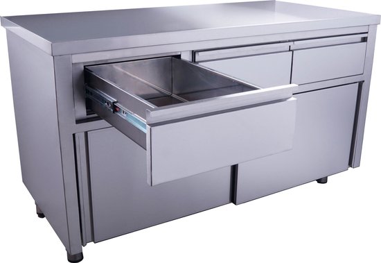 Armoire à portes coulissantes - 3 tiroirs 1600x700mm, Saro 700-2215