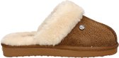 Alpacas dames pantoffel - Cognac - Maat 39