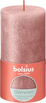 Bolsius Stompkaars Shimmer Pink - 13 cm / ø 7 cm