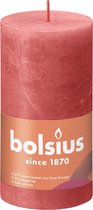 Bol.com Bolsius Stompkaars Blossom Pink Ø68 mm - Hoogte 13 cm - Roze - 60 branduren aanbieding