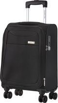 CarryOn Air Handbagagekoffer | Zachte 55cm Handbagage met TSA | anti-diefstal rits | Zwart
