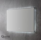 Aluminium spiegel Qualità met indirecte LED verlichting, 3 kleur instelbaar & dimbaar 58x80x3 cm