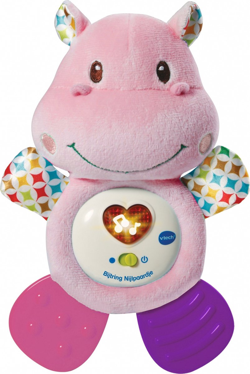 VTech Baby Bijtring Nijlpaardje - Educatief Baby Speelgoed - Geluiden, Vrolijke Zinnetjes, Melodietjes & Liedjes - 0 tot 24 Maanden — afbeelding 6