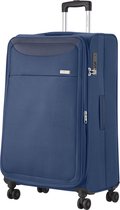 CarryOn Air Grote Reiskoffer – 120 Liter - Zachte Trolley Koffer - 77 x 47 x 32 cm - Lichtgewicht - Expander - TSA-slot – Blauw