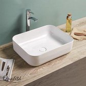 WASKOM QUALITÀ COLORED CERAMIC INCL. CLICKWASTE GLANS WIT