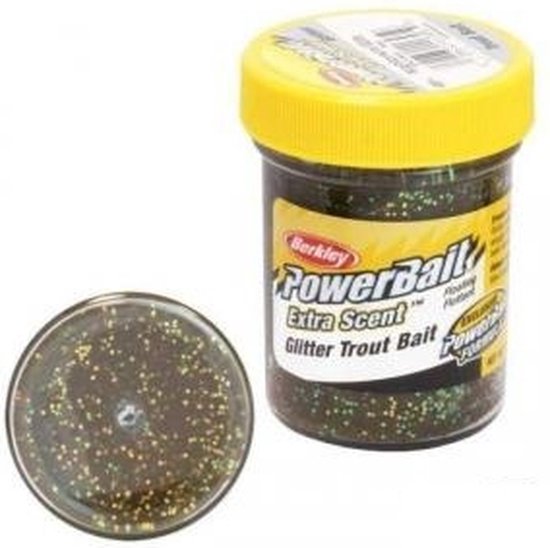 Berkley TroutBait Select Glitter Turbo - Foreldeeg - 50 gr - Wit / Lime