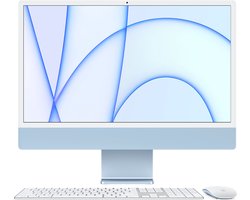 Apple iMac 24 inch (2021) - CTO - 16GB - 512GB SSD - M1 8-Core GPU - Touch ID - Numpad - Blauw
