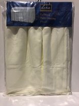 Tafelrok 490x73cm plissé geplooid ecru dena presidentstof met klem/ophanghaak