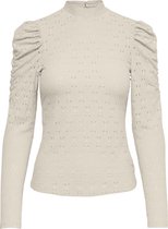 ONLY ONLROSALINE L/S HIGHNECK PUFF TOP JRS Dames T-Shirt  - Maat S
