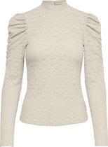 ONLY ONLROSALINE L/S HIGHNECK PUFF TOP JRS Dames T-Shirt  - Maat L