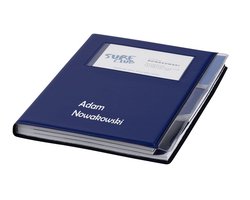 Notitieboek met eigen naam tekst bedrukken, A5 hervulbar blauw - geslaagd cadeau, cadeautjes, cadeau idee, cadeau voor vriendin