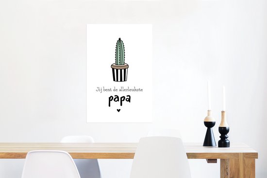 Poster Jij bent de allerleukste papa - Quotes - Papa - Spreuken - 40x60