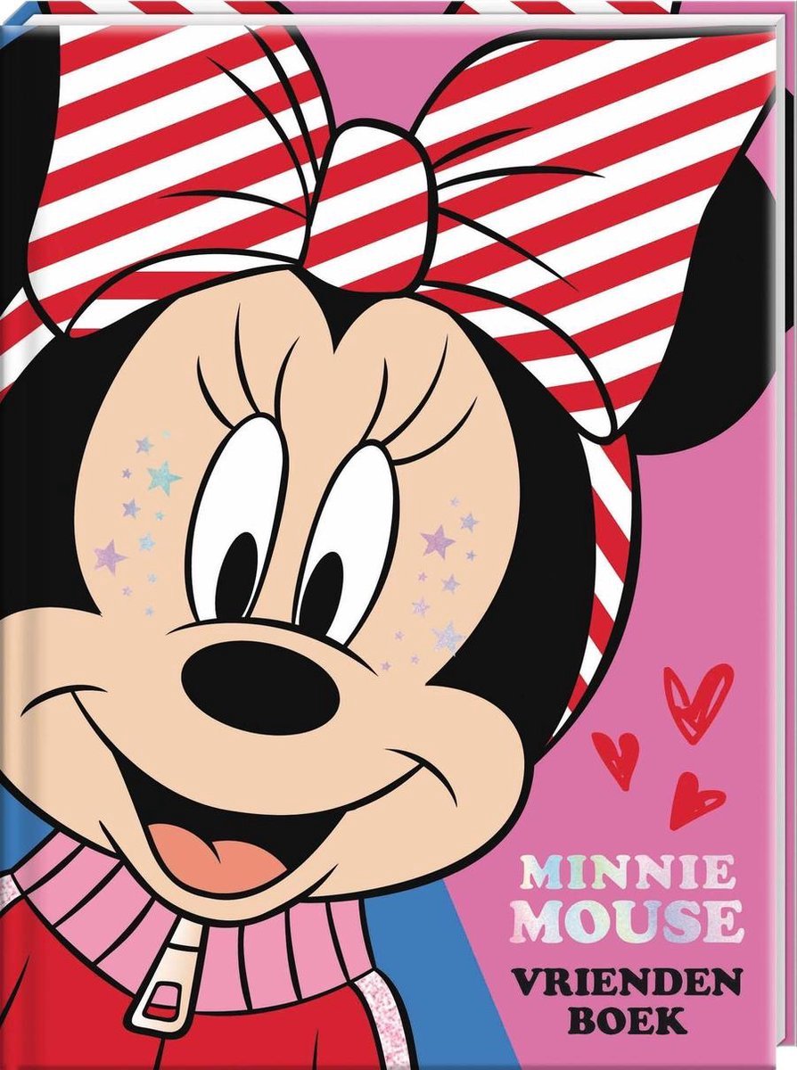 Vriendenboek - Disney Minnie Mouse - Glitter - Hardcover - 80 Pagina's
