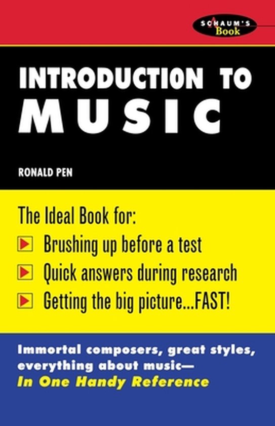 Schaum'S Outline Of Introduction To Music - cover