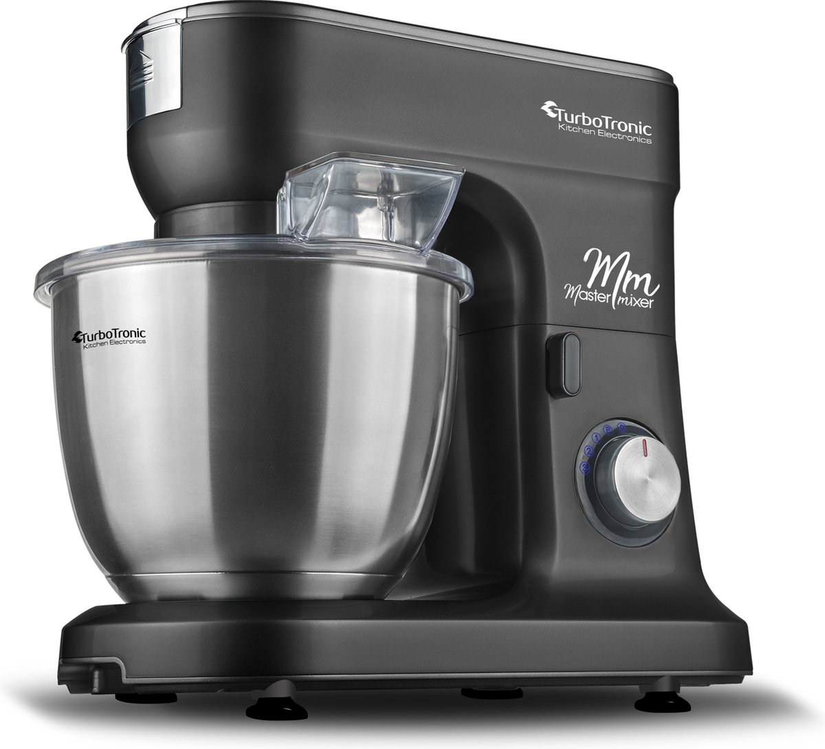 TurboTronic TT-015 Keukenmachine - 6.5 Liter - 1500W - Zwart
