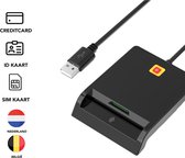 EID Kaartlezer – Identiteitskaart - Multifunctioneel – Smartcard Reader - Smartcards – Veilig Bankieren - Zwart