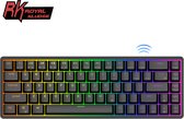 RK G68 Hot Swappable 65% Mechanisch Toetsenbord - Gaming Keyboard - Zwart - RGB - Wired & Wireless - TRI-MODE - 2.4GHZ - Bluetooth - Type-C - Brown Switches - 3/5 Pin - Gaming - Office