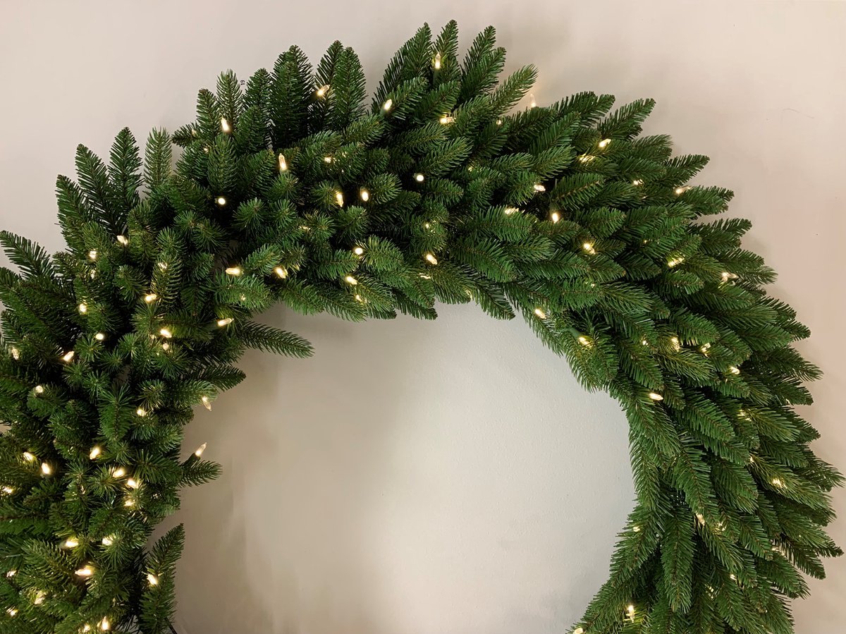 Kunstkerstkrans | LED | Grande Fir Wreath | D61 cm | 31GRW24L | Transfo – foto 3