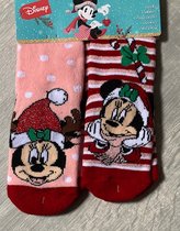 Disney kerstsokken voor kinderen - Mini Mouse sokken - Mickey Mouse sokken - Multipack - Maat 31-34