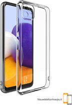 Samsung Galaxy A22 - 5G Transparant siliconen hoesje * LET OP JUISTE MODEL *