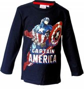 Avengers shirt - maat 98 - Captain America longsleeve - zwart